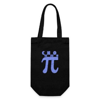 Lustiger Pi-Tag Zuckersymbol Formel Mathematik - Geschenkbeutel für Flaschen - Schwarz - Vorne
