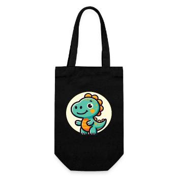 Dinosaur Trex Dino Baby Dino Kids Dinos - Gift Bag for Bottles - black - Front