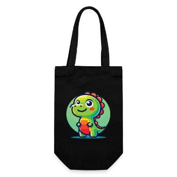 Dinosaur Baby Dino Kids Dinosaur Kids - Gift Bag for Bottles - black - Front