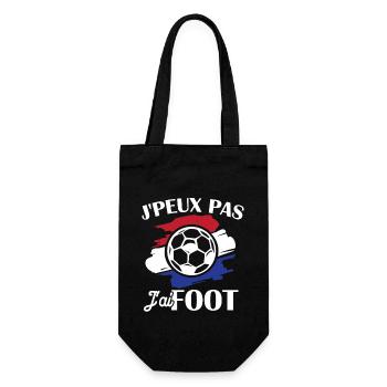 Je Peux Pas J'ai Foot Humour Cadeau Footballeur - Sac à bouteille - noir - Devant