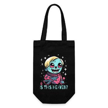 Est-ce que c’est le paradis, une poupée d’anime folle - Sac à bouteille - noir - Devant