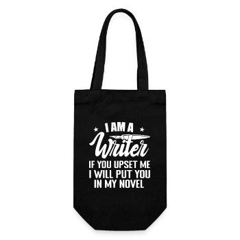 I Am A Writer Funny Author Novelist Novel Writing - Sac à bouteille - noir - Devant