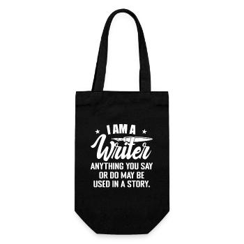 I Am A Writer Funny Author Novelist Novel Writing - Sac à bouteille - noir - Devant