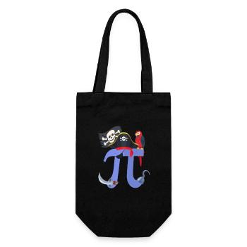Pi Day Pirate Perroquet Math Geek Halloween Animal - Sac à bouteille - noir - Devant