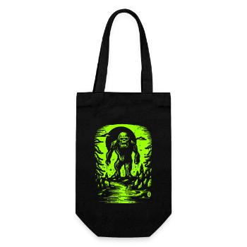 Bigfoot est vivant et n’est pas gentil en vert visqueux - Sac à bouteille - noir - Devant