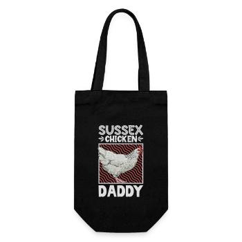 Sussex Papa - Geschenkbeutel für Flaschen - Schwarz - Vorne