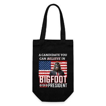 Bigfoot For President! - Gift Bag for Bottles - black - Front