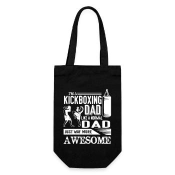 Kickboxing I'm A Kickboxing Dad - Gift Bag for Bottles - black - Front