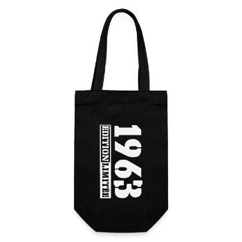 1963 Édition Limitée Humour Anniversaire 60 Ans - Sac à bouteille - noir - Devant