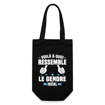 Voilà à quoi ressemble le gendre idéal - Sac à bouteille - noir - Devant