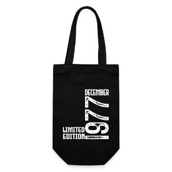 December 1977 Anniversary Gift. December 1977. - Gift Bag for Bottles - black - Front