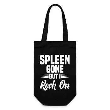 Spleen Surgery Surviving Spleen Removal - Gift Bag for Bottles - black - Front