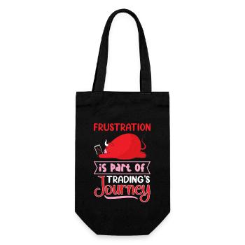 Stock Traders, Forex Traders, Investor Trading - Gift Bag for Bottles - black - Front