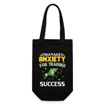 Stock Traders, Forex Traders, Investor Trading - Gift Bag for Bottles - black - Front