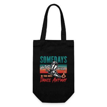 Line Dancing Somedays Ya Just Gotta Country Dance - Gift Bag for Bottles - black - Front