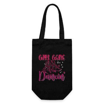Line Dancing Girl Gone Dancin' Country Music Lover - Gift Bag for Bottles - black - Front