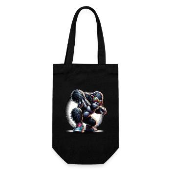 Gorilla with sunglasses - Gift Bag for Bottles - black - Front