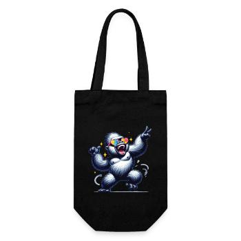 Gorilla with sunglasses - Gift Bag for Bottles - black - Front