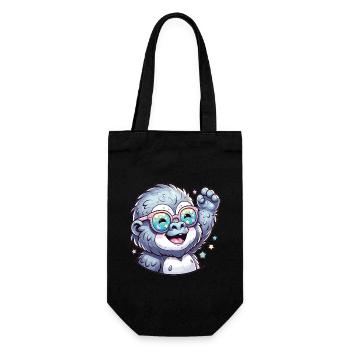 Gorilla with sunglasses - Gift Bag for Bottles - black - Front