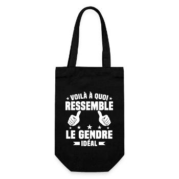Voilà à quoi ressemble le gendre idéal - Sac à bouteille - noir - Devant
