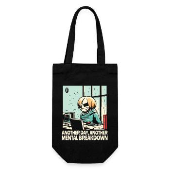 Ein weiterer Nervenzusammenbruch im Büro - Geschenkbeutel für Flaschen - Schwarz - Vorne