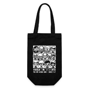 Quel monstre ne rentre pas dans cette image ? Un quiz - Sac à bouteille - noir - Devant