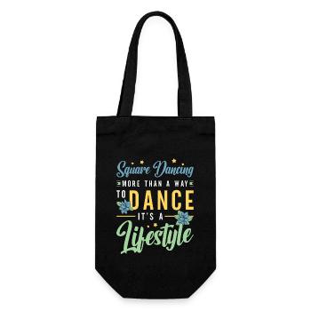 Square Dancing More Than A Way To Country Music - Gift Bag for Bottles - black - Front