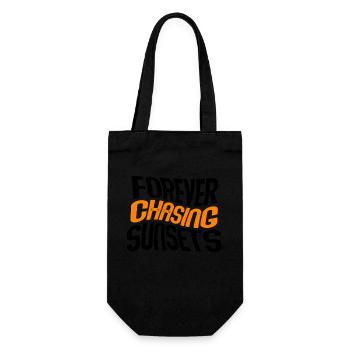 Forever Chasing Sunsets Vacances d’été rétro - Sac à bouteille - noir - Devant