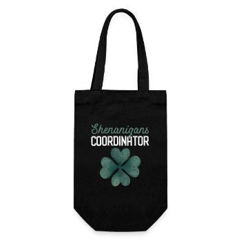 Shenanigans Koordinator Lustige St. Patrick's Day - Geschenkbeutel für Flaschen - Schwarz - Vorne