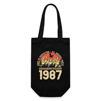 1987 - Une légende fête ses 37 ans - Sac à bouteille - noir - Devant