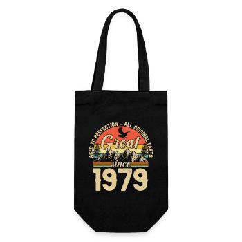 1979 - A legendary year - Gift Bag for Bottles - black - Front