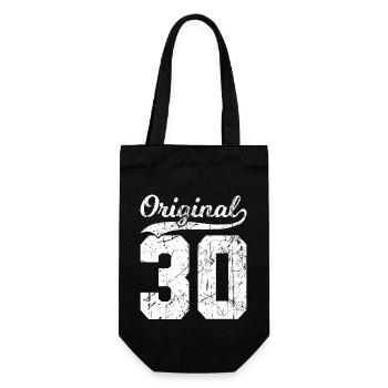 30 Original 94 Jahren Mann Frau Geburtstag - Geschenkbeutel für Flaschen - Schwarz - Vorne