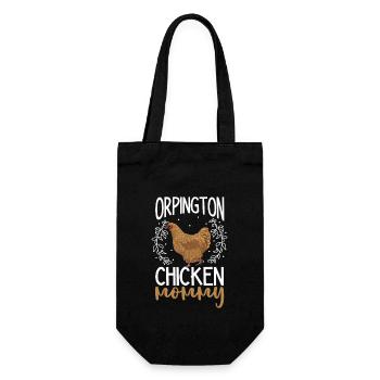 Orpington Mama - Geschenkbeutel für Flaschen - Schwarz - Vorne