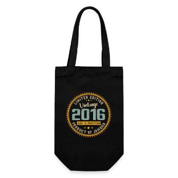 Vintage 2016 Birthday Gift 2016 - Gift Bag for Bottles - black - Front