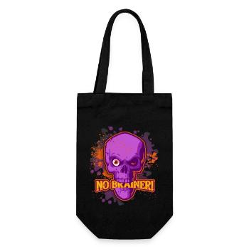 Crâne Dessin Animé, Crâne, Zombies Disant - Sac à bouteille - noir - Devant
