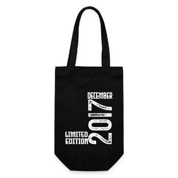 Birthday Gift December 2017. December 2017. - Gift Bag for Bottles - black - Front