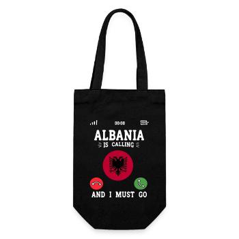 Albanian Flag Albanian Eagle Shqiponja - Gift Bag for Bottles - black - Front