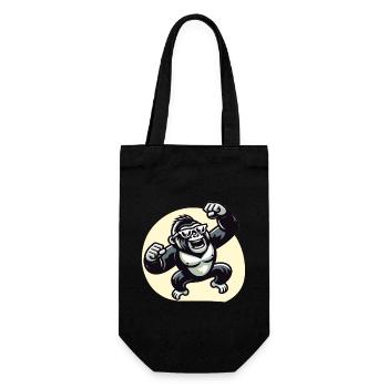 Gorilla with sunglasses - Gift Bag for Bottles - black - Front