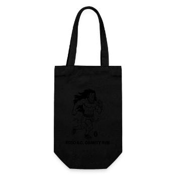 Cartoon Caveman : Jogging de course de charité - Sac à bouteille - noir - Devant