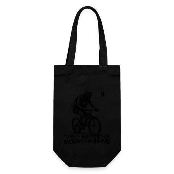 Alien ist nur für Mountainbiking hier - Geschenkbeutel für Flaschen - Schwarz - Vorne