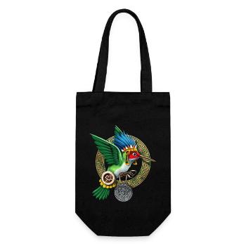 Aztec Hummingbird - Gift Bag for Bottles - black - Front
