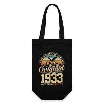 Millésime 1933 Anniversaire - Sac à bouteille - noir - Devant