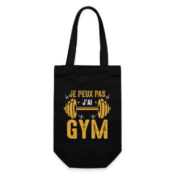 Je Peux Pas J'ai Gym Muscu Cadeau - Sac à bouteille - noir - Devant