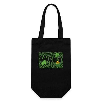 Happy St. Patrick's Day Shamrock Ireland Lust - Gift Bag for Bottles - black - Front