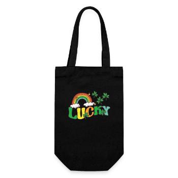 Happy St. Patrick's Day Shamrock Ireland Lust - Gift Bag for Bottles - black - Front