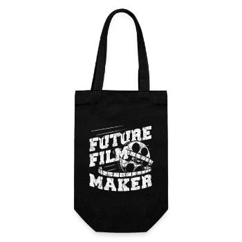 Zukünftiger Filmemacher, Kamera, Regisseur, Produzent - Geschenkbeutel für Flaschen - Schwarz - Vorne