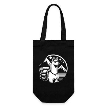 Lama de randonnée simple : Montagnes en vue - Sac à bouteille - noir - Devant