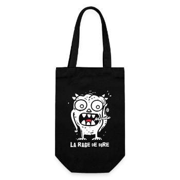 La fureur du langage : Trop mignon, monstre ! - Sac à bouteille - noir - Devant