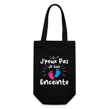 Cadeau Drôle Future Maman Annonce Grossesse - Sac à bouteille - noir - Devant