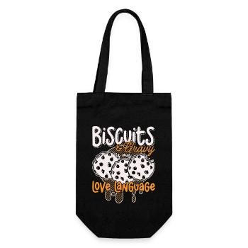 Biscuits & Gravy Is My Love Language Southern Food - Geschenkbeutel für Flaschen - Schwarz - Vorne